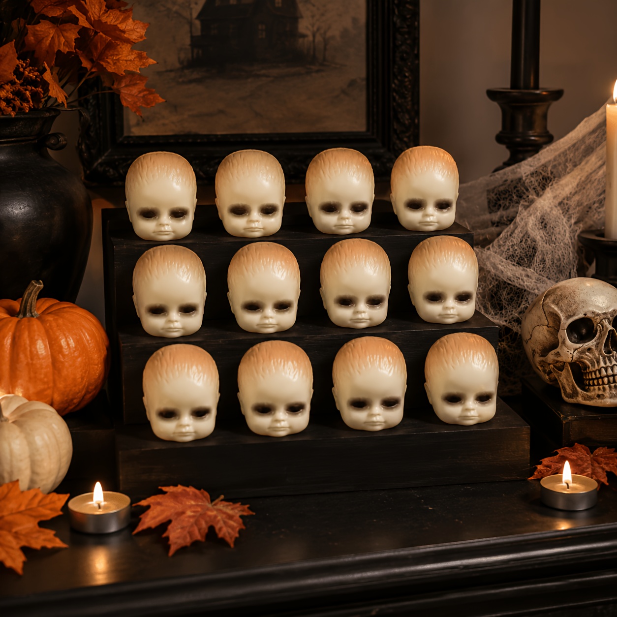 12 Buah Ornamen Kepala Boneka  - Head Racket Boom ulasan dan harga